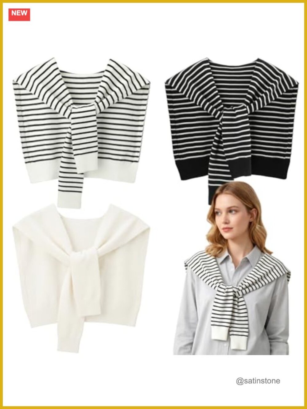 3 Pack Knit Sweater Shawl Wraps for Women Shoulder Cape Layering